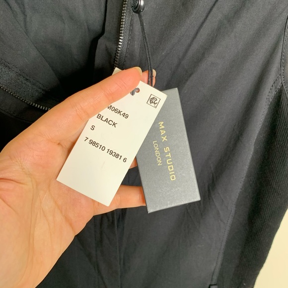 NWT Max STudio Orianne jumpsuit black S - Picture 7 of 8